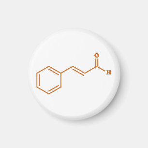 kaneelkaneelaldehyde Moleculaire chemische formule Magneet
