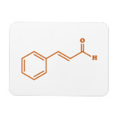 kaneelkaneelaldehyde Moleculaire chemische formule Magneet (Horizontaal)