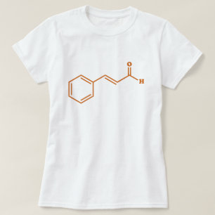 kaneelkaneelaldehyde Moleculaire chemische formule T-shirt