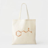 kaneelkaneelaldehyde Moleculaire chemische formule Tote Bag (Voorkant)