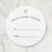 Kaneelkip Favor Labels (Achterkant)