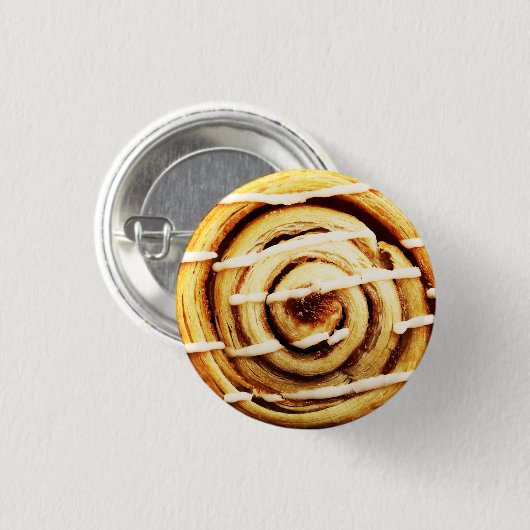 kaneelrol ronde button 3,2 cm (Voorkant /achterkant)