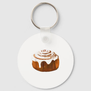Kaneelrolkostuum Halloween Brood Cosplay Eten Sleutelhanger