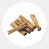 Kaneelschors Ronde Sticker (Voorkant)