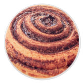 kaneelshout, bruin keramische knop (Voorkant)