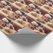 Kaneelstokjes en -poeder cadeaupapier (Hoek)