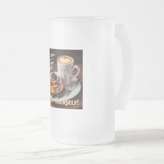 kaneeltaart matglas bierpul (Voorkant rechts)