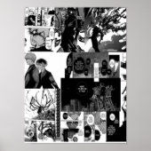 Kaneki Ken Aesthethetische Collage Poster (Voorkant)
