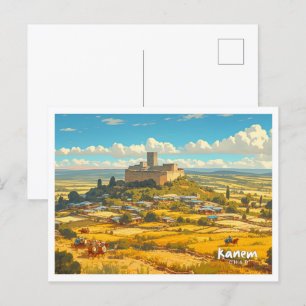 Kanem Chad Vintage Kunstillustratie Reizen Briefkaart