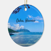 Kaneohe Bay, Oahu Keramisch Ornament (Links)