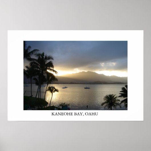 Kaneohe Bay, Oahu Poster (Voorkant)