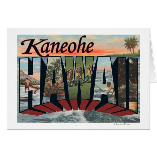 Kaneohe, Hawaii - Grote letterscènes (Voorkant Horizontaal)