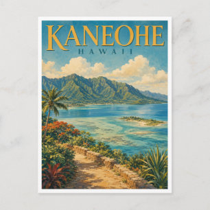 Kaneohe Hawaii Kaneohe Bay GeoSaga Briefkaart