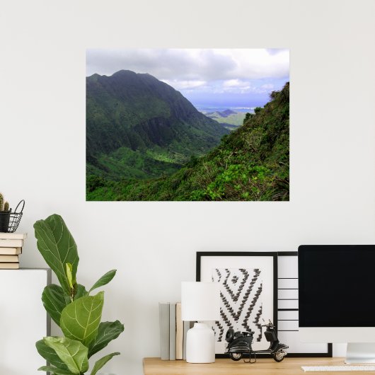 Kaneohe, O'ahu, Hawai'i Poster (Thuiskantoor)