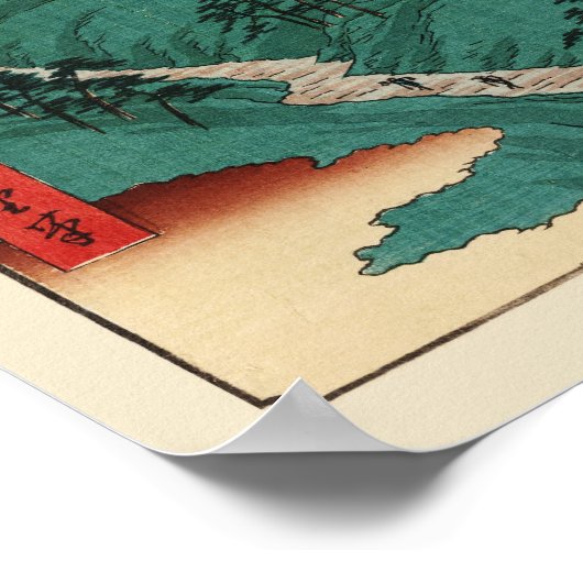 Kanesaka van Tanba Hiroshige Japans Poster (Hoek)
