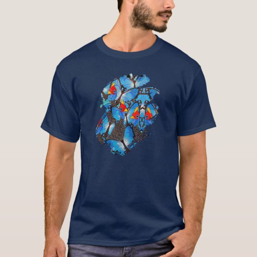 Kanga Blauw T-shirt (Voorkant)