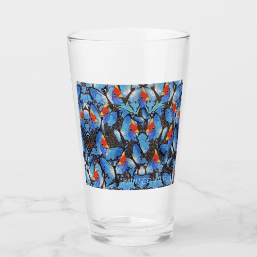Kanga Blue Beer Glass Glas (Voorkant)