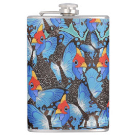 Kanga Blue Beer Glass Heupfles