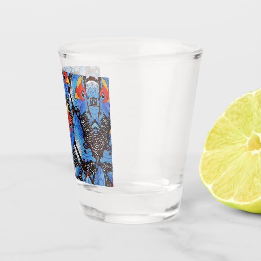 Kanga Blue Cooler Shot Glas (Rechts)