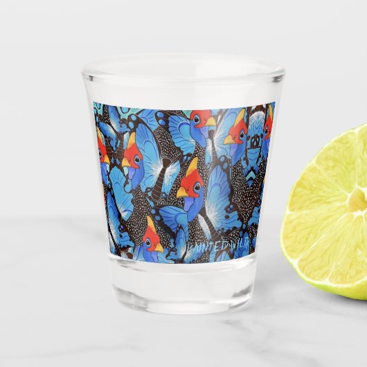 Kanga Blue Cooler Shot Glas (Voorkant)
