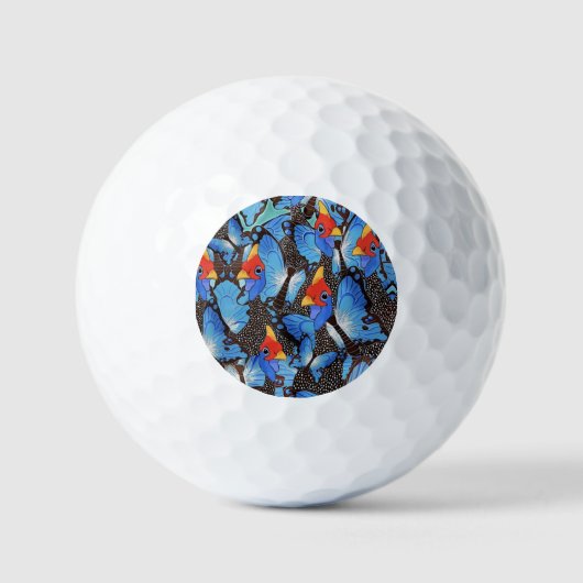 Kanga Blue golfbal Golfballen (Voorkant)