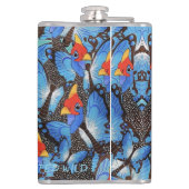 Kanga Blue heupfles (Achterkant)