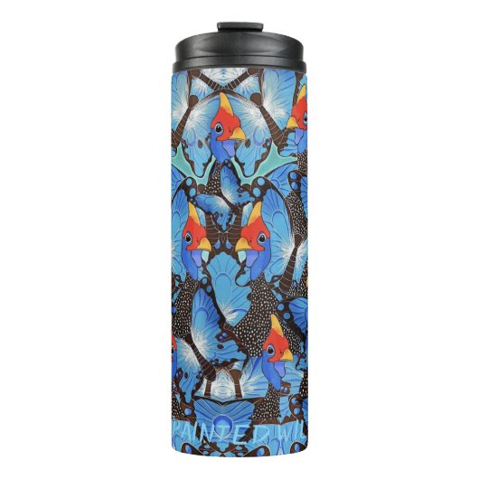 Kanga Blue Thermosbeker (Voorkant)