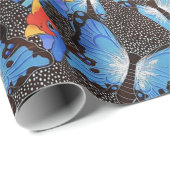 Kanga Blue Wrapping Paper Cadeaupapier (Rol Hoek)