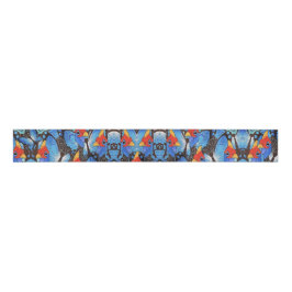 Kanga Blue Wrapping Paper Grosgrain Lint