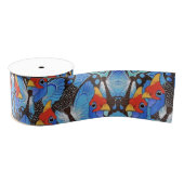 Kanga Blue Wrapping Paper Grosgrain Lint (Spoel)