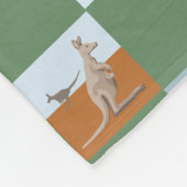 Kanga Koala Platypus en vrienden Aussie Fleece Deken (Hoek)