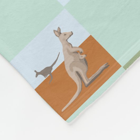 Kanga Koala Platypus Possum and Echidna Fleece Deken (Hoek)