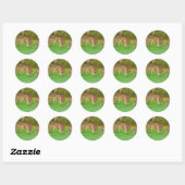 kanga ronde sticker (Vel)