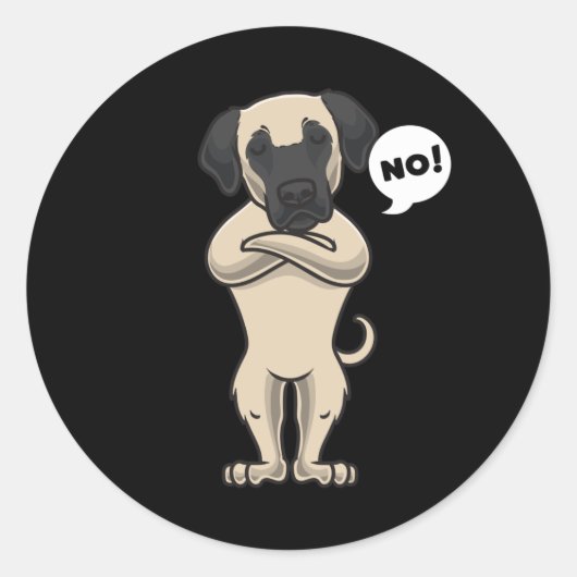 Kangal Anatolian Shepherd Dog grappig Ronde Sticker (Voorkant)