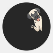 Kangal Dog Ronde Sticker (Voorkant)