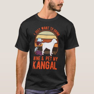 Kangal en wijn t-shirt