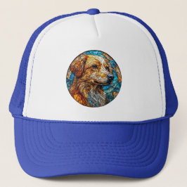 Kangal hond Kleurrijke Glas-in-lood Mozaïek Trucker Pet