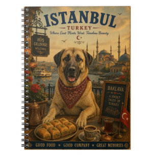 Kangal in Istanbul Reisdocument Vintage Reis Kunst Notitieboek