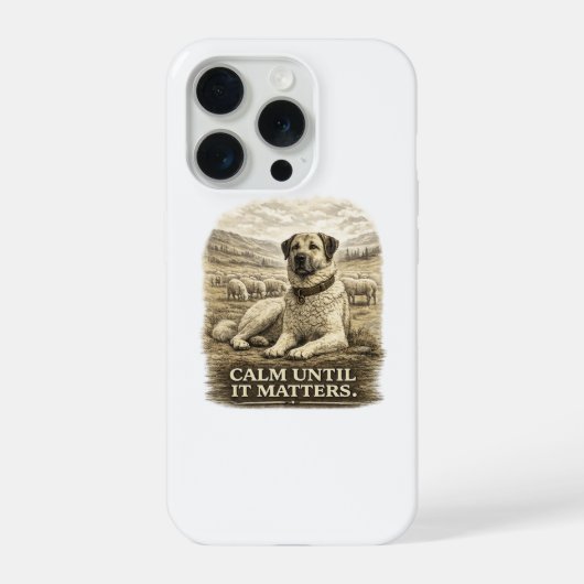 Kangal – Rustig totdat het ertoe doet iPhone Hoesje (Achterkant)