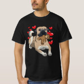 Kangale hond met opgezette dieren en veel harten t-shirt (Voorkant)
