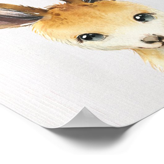 Kangaroekinderkamer Kunstprint Poster (Hoek)