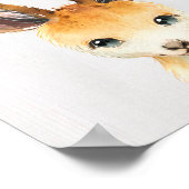 Kangaroekunstprint voor de kinderkamer poster (Hoek)