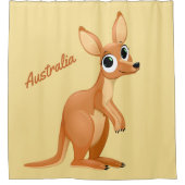 Kangaroo aangepast douchegordijn (Voorkant)