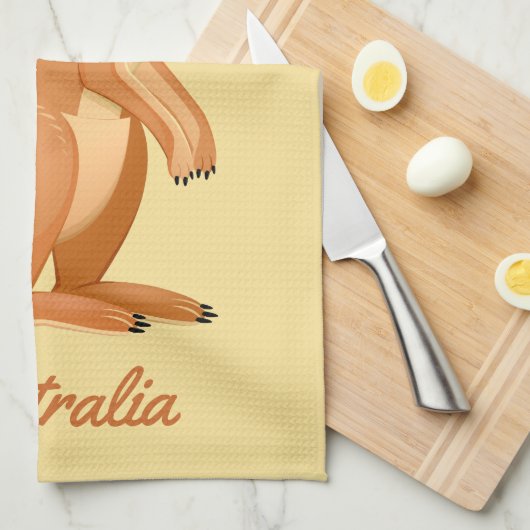 Kangaroo aangepaste handdoek (Quarter Fold)