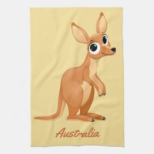 Kangaroo aangepaste handdoek (Verticaal)