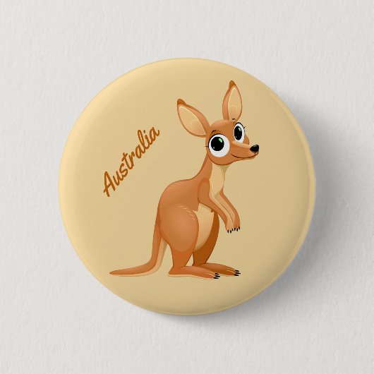 Kangaroo aangepaste tekstknoppen ronde button 5,7 cm (Voorkant)