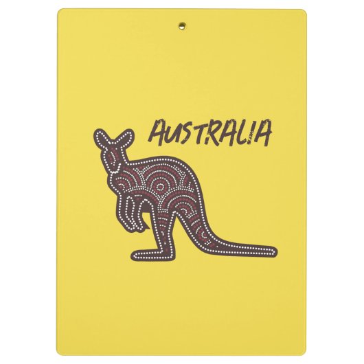 Kangaroo Aboriginal Mosaic Klembord (Achterkant)