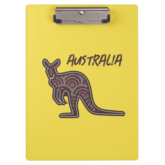 Kangaroo Aboriginal Mosaic Klembord (Voorkant)