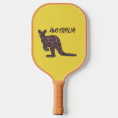 Kangaroo Aboriginal Mosaic Pickleball Paddle (Achterkant)