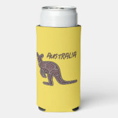 Kangaroo Aboriginal Mosaic Seltzer Blikjeskoeler (Seltzer Achterkant)